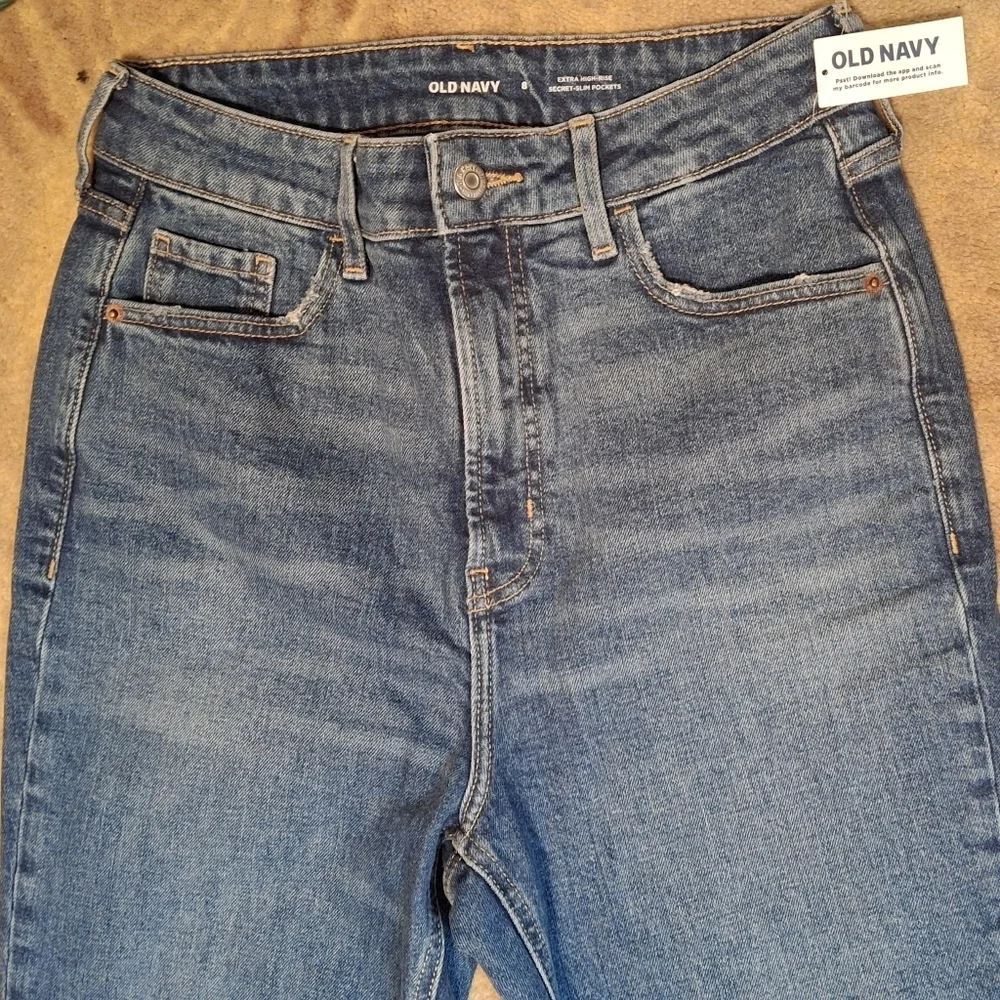 Old Navy Flare Blue Denim Jeans Women Size 8